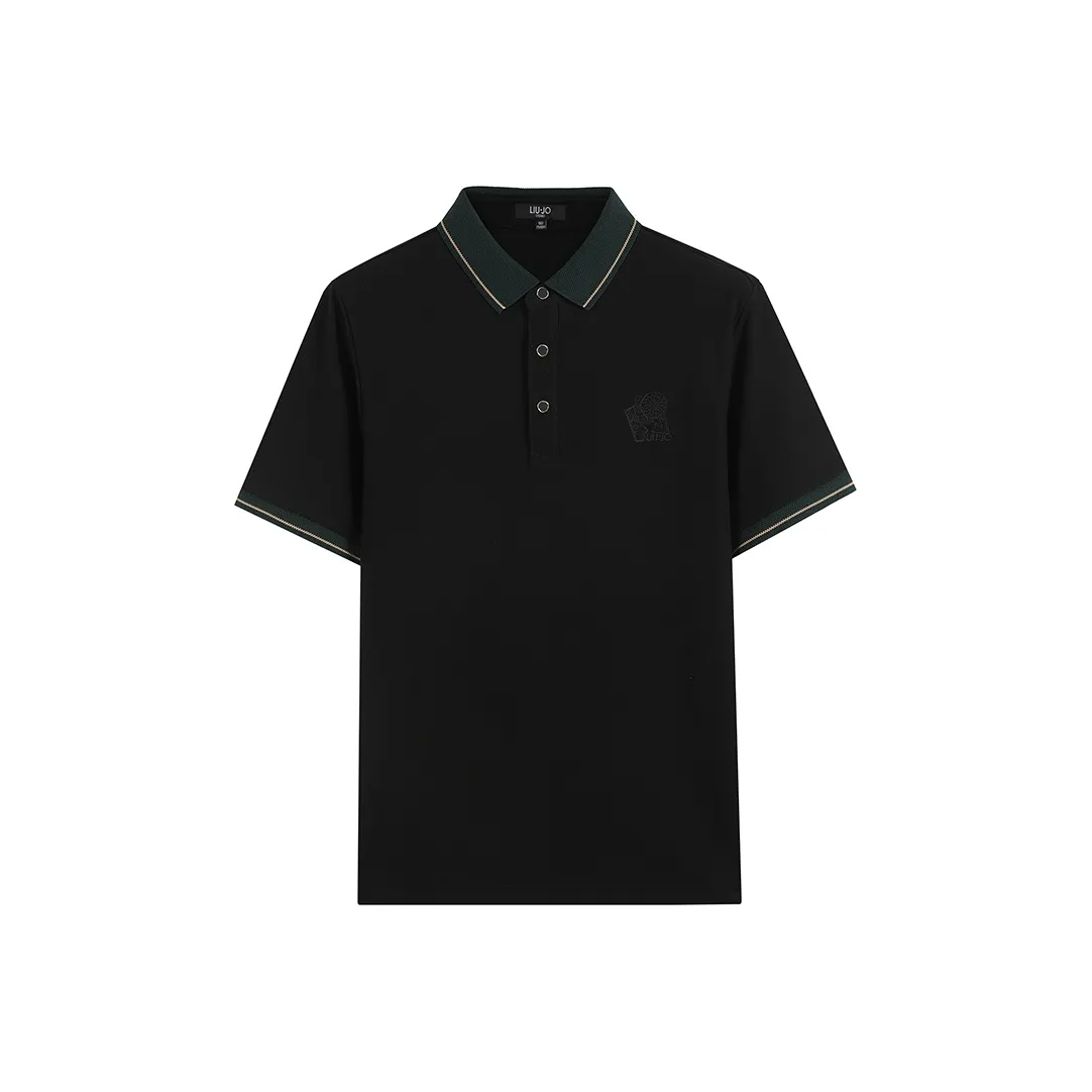 LIU·JO UOMO Polo Shirt Men's Black