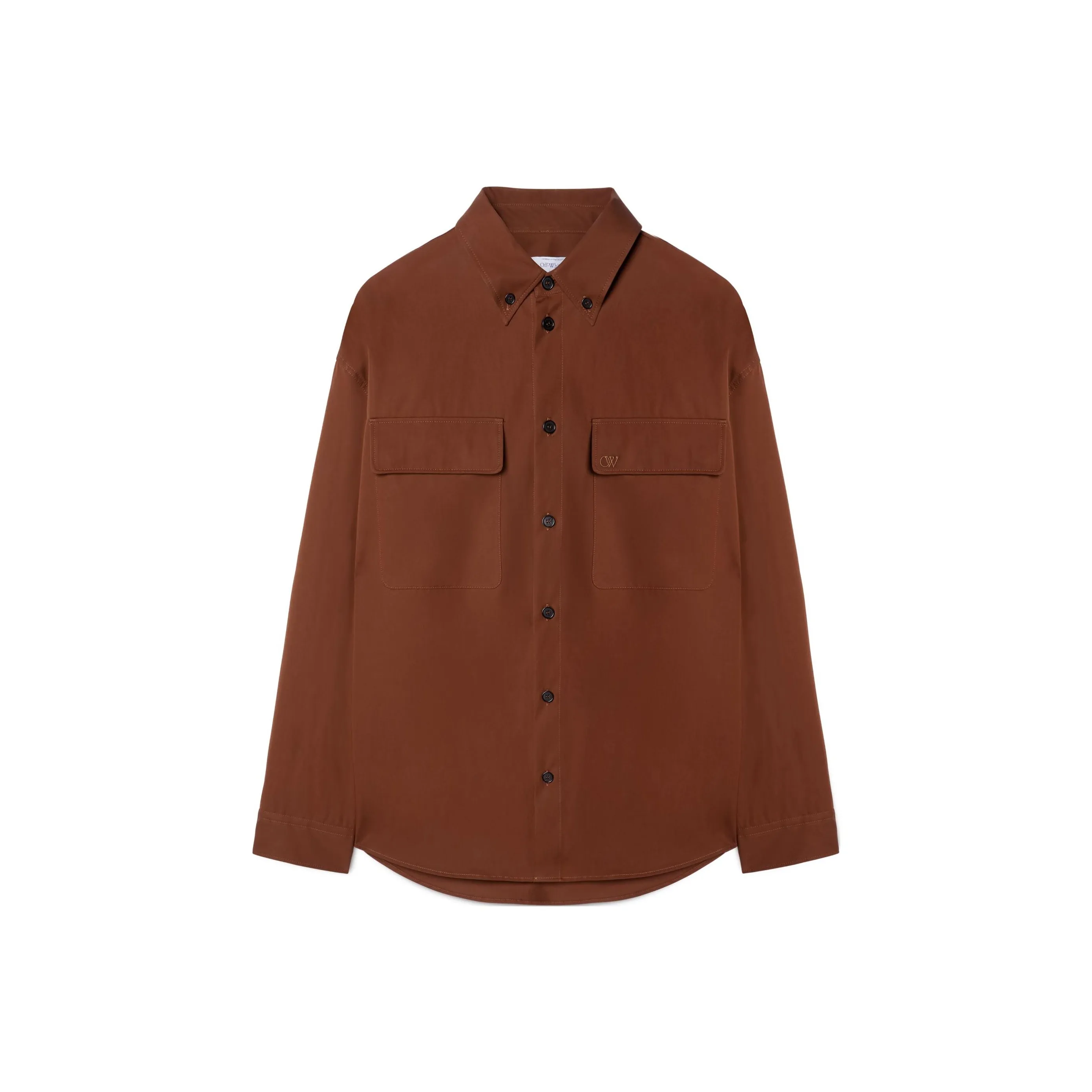 OFF WHITE Ow Emb Cotgab Milit Shirt