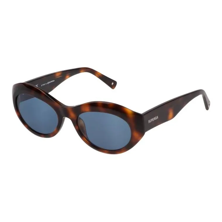 Sting Stainless Steel Acetate Irregular Shape Sunglasses Unisex Tortoiseshell