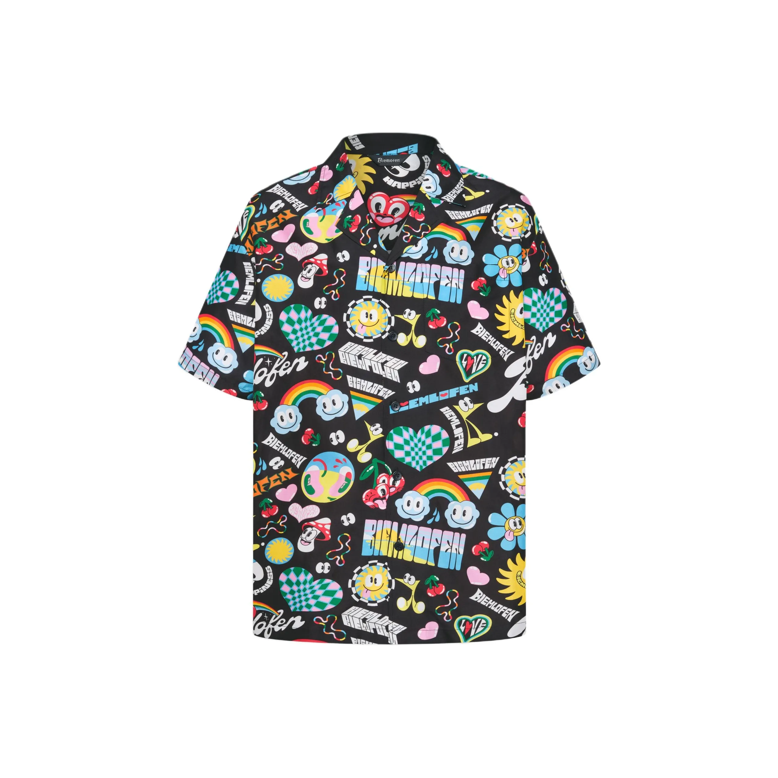 Biyin Leufen x Hattie Коллаборация Коллекция Рубашка Мужская 07 Черный