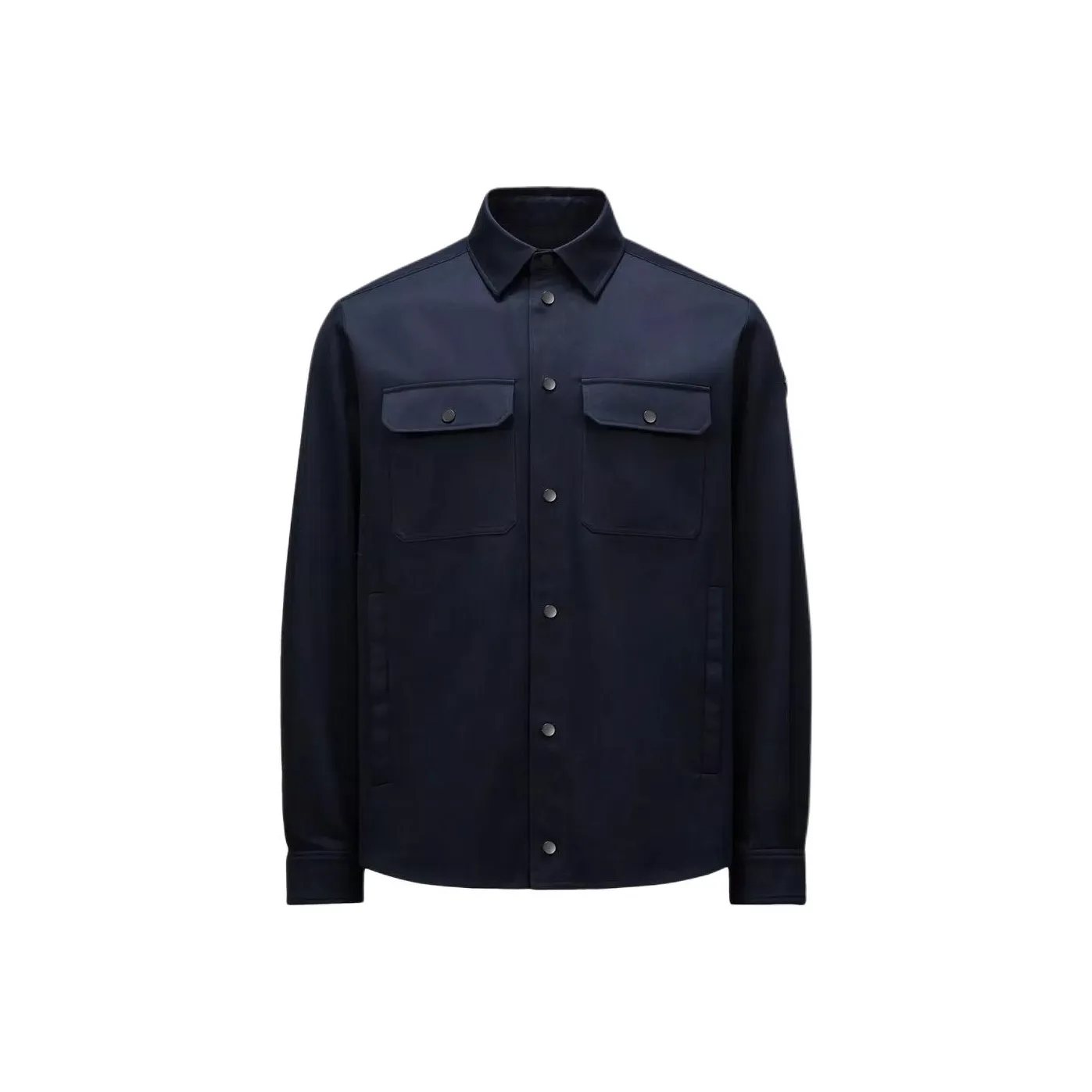 Moncler Collared Button Up Denim Jacket