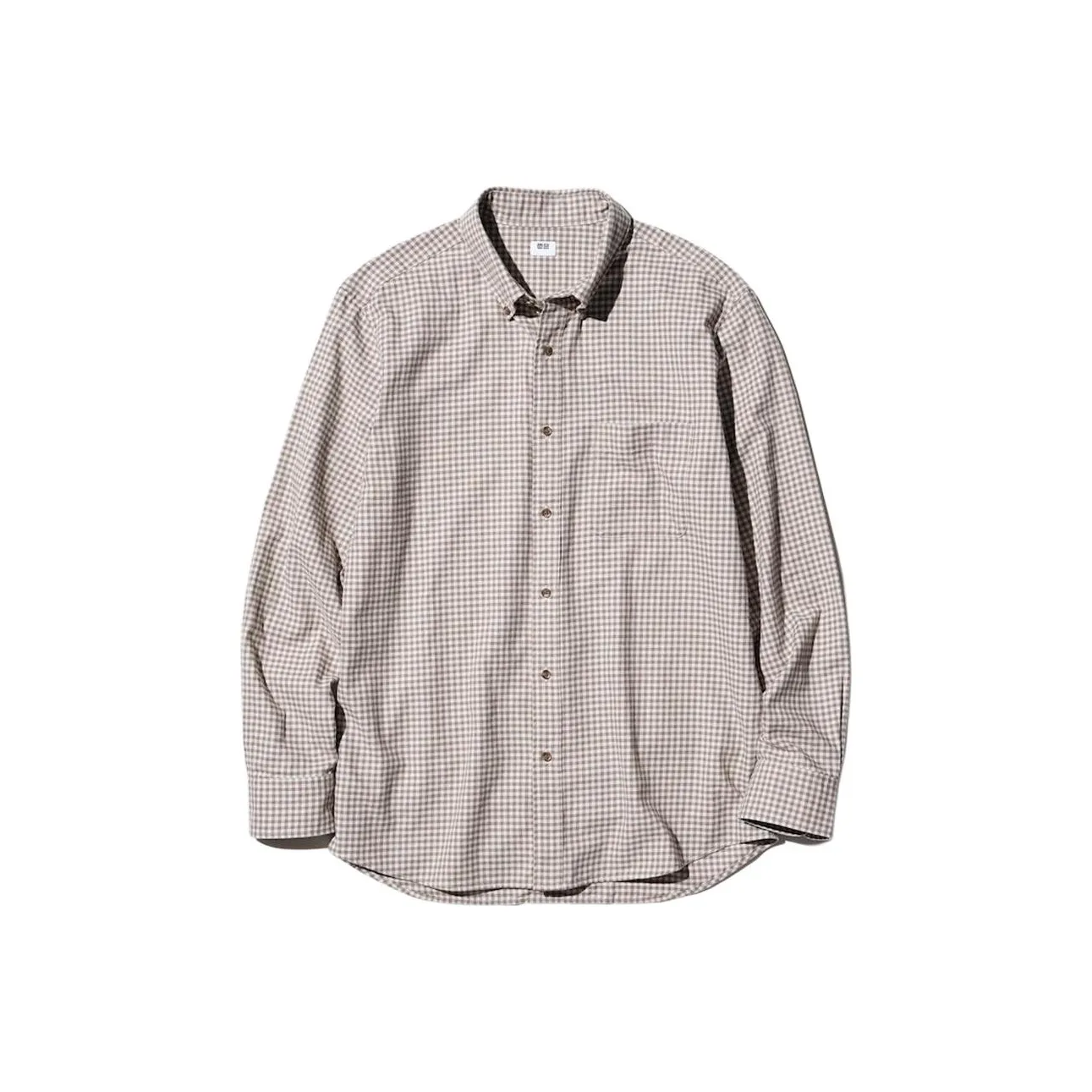 UNIQLO Бежевые Мужские Рубашки