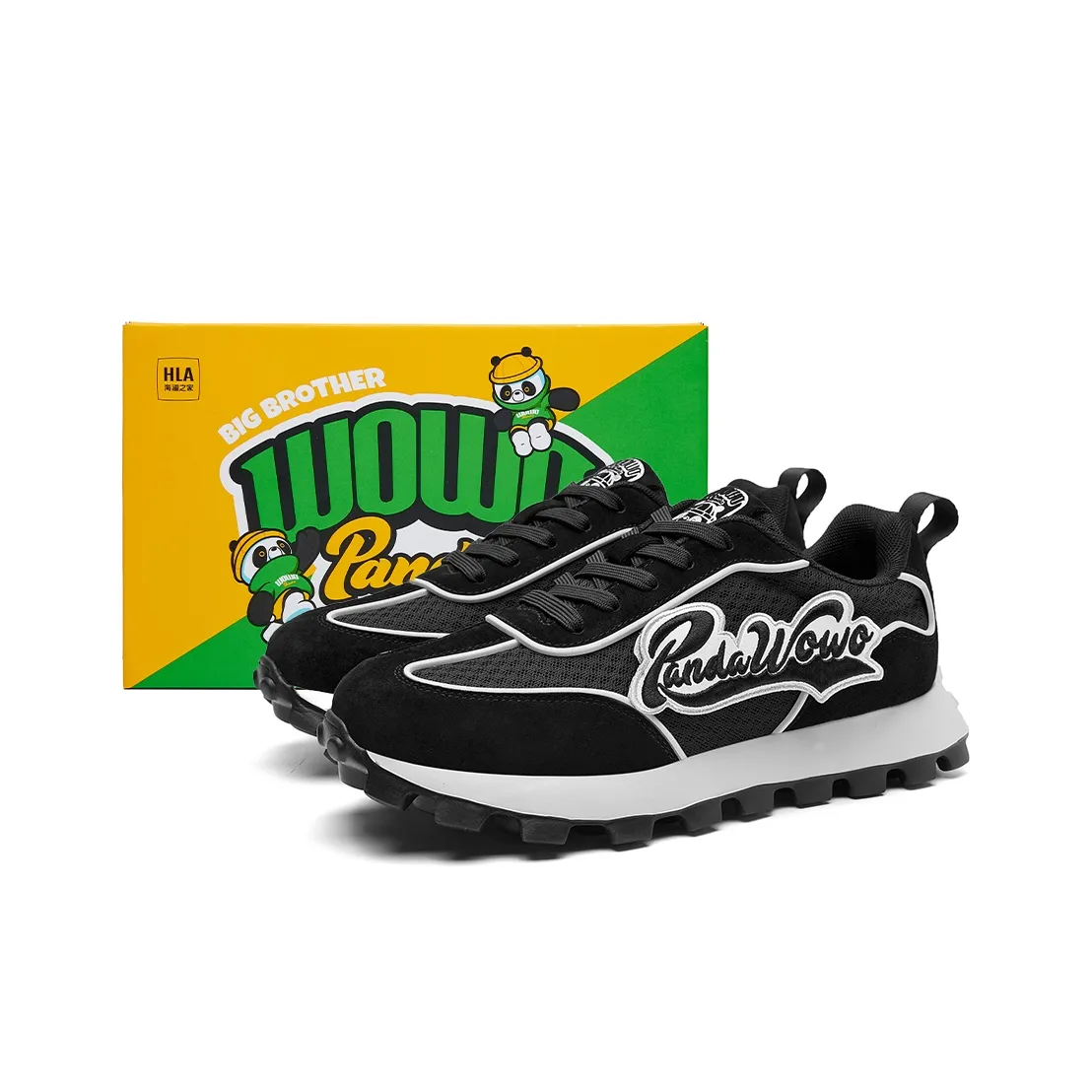 HLA Panda Wowo Series Модный Пэчворк Удобный Устойчивый к истиранию Увеличение высоты Дышащий Повседневный Мужской