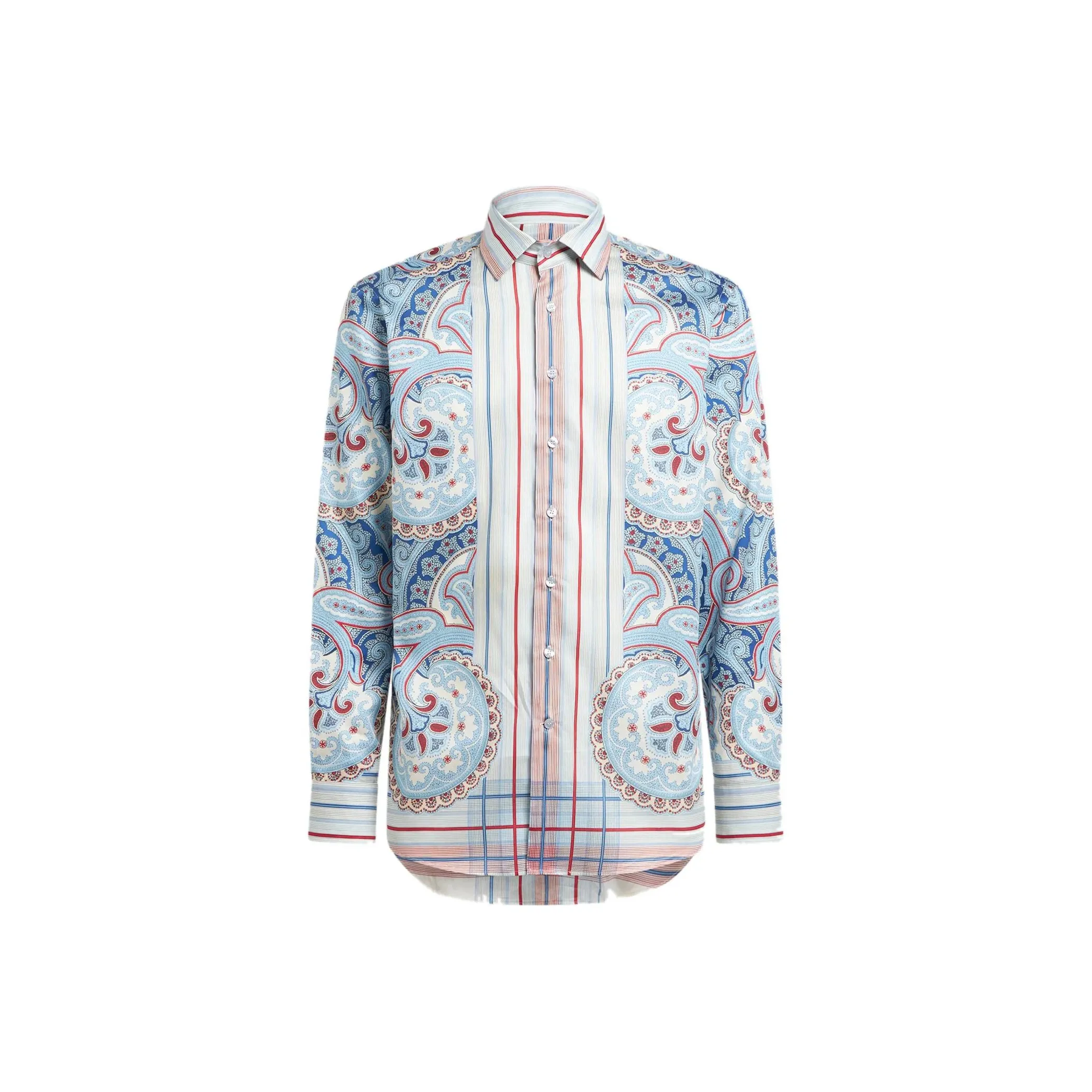 ETRO Paisley Printed Curved Hem Shirt