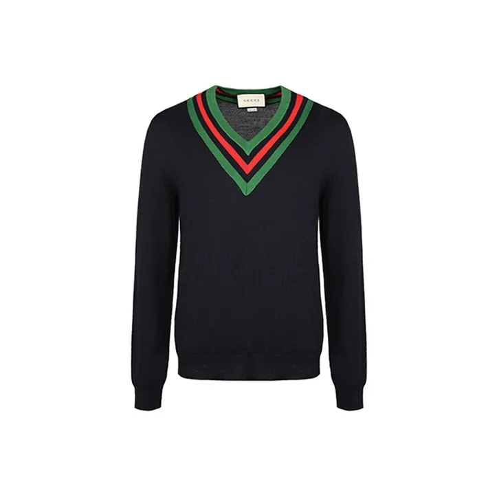 GUCCI Sweaters Men's Navy Blue