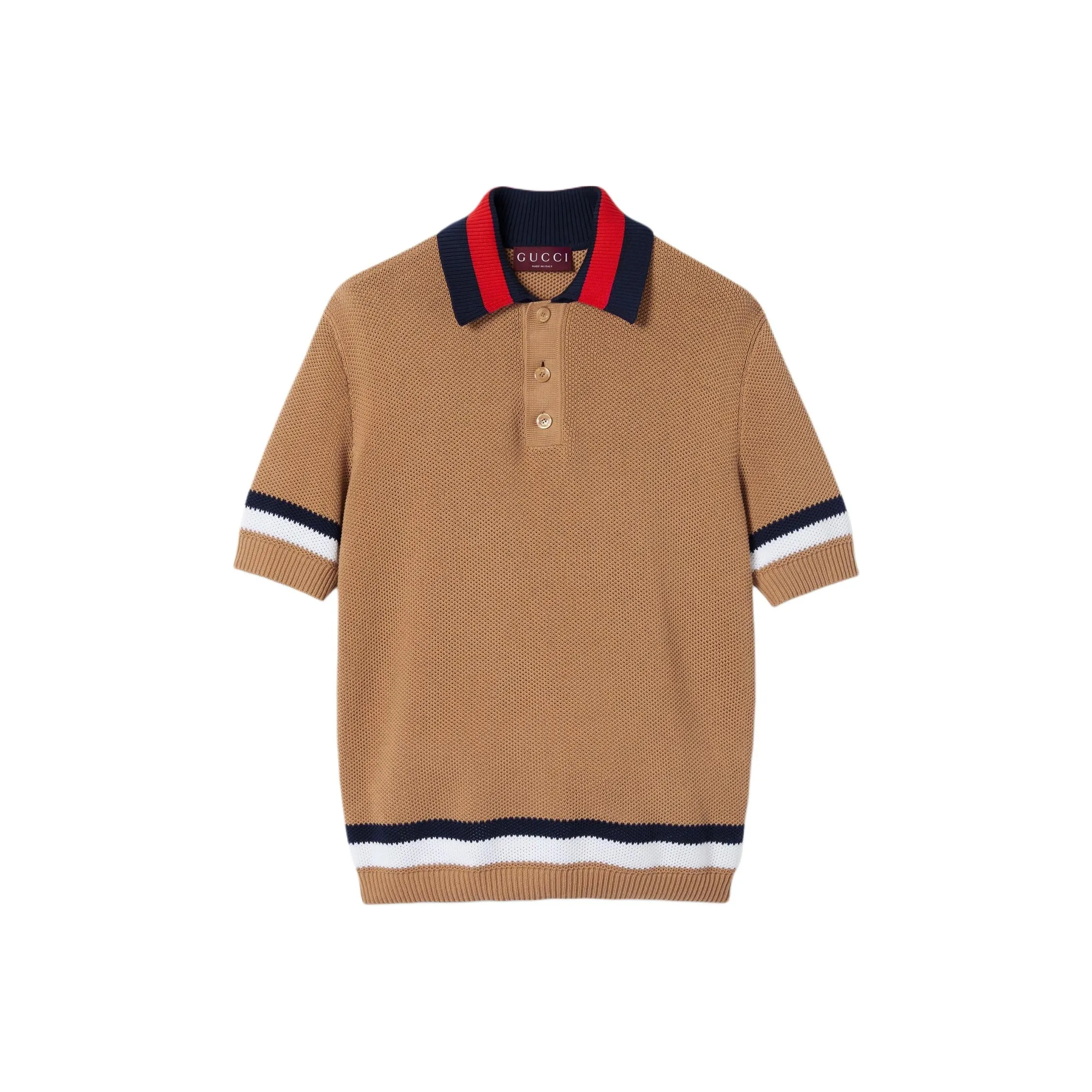 GUCCI Lido Polo Shirt Men's Camel