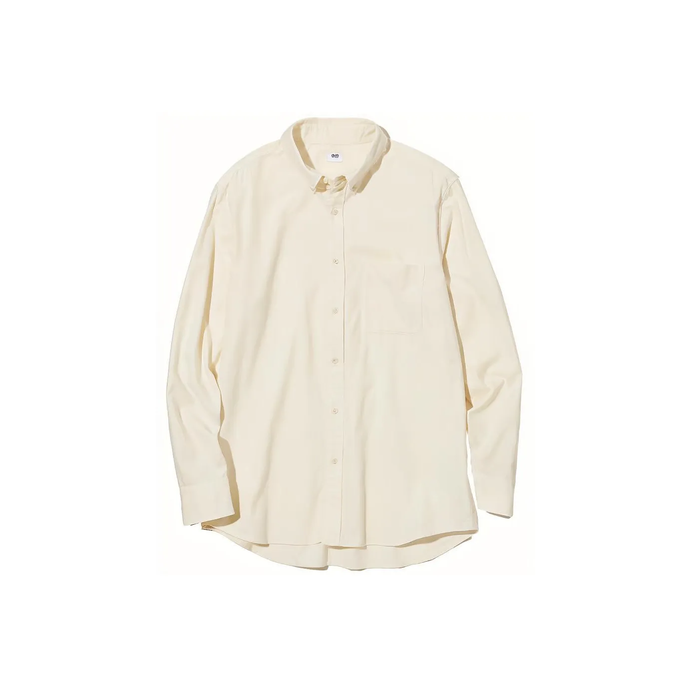 UNIQLO Сливочный Унисекс Рубашки