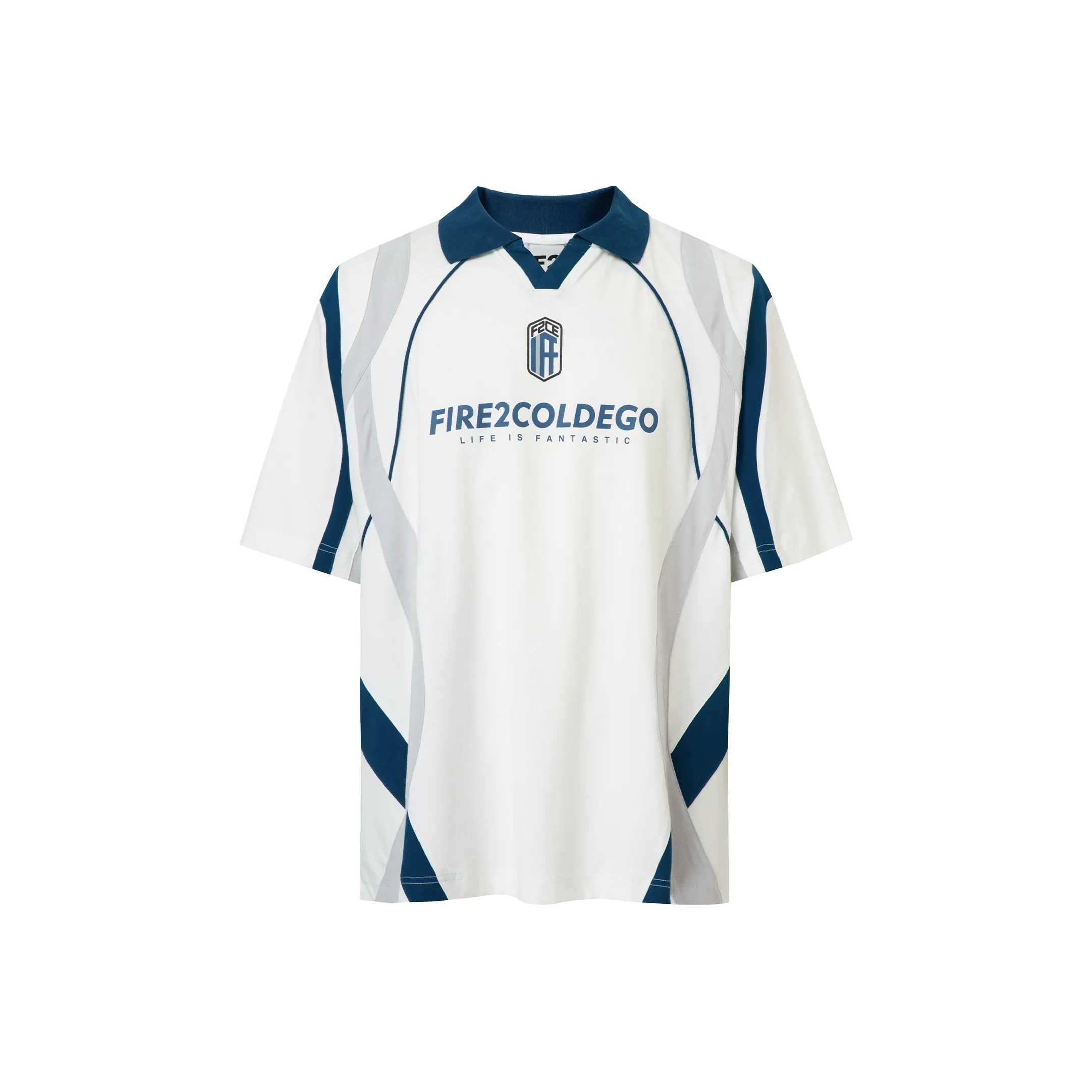 FIRE 2 COLD EGO Polo Shirt Unisex Ecru