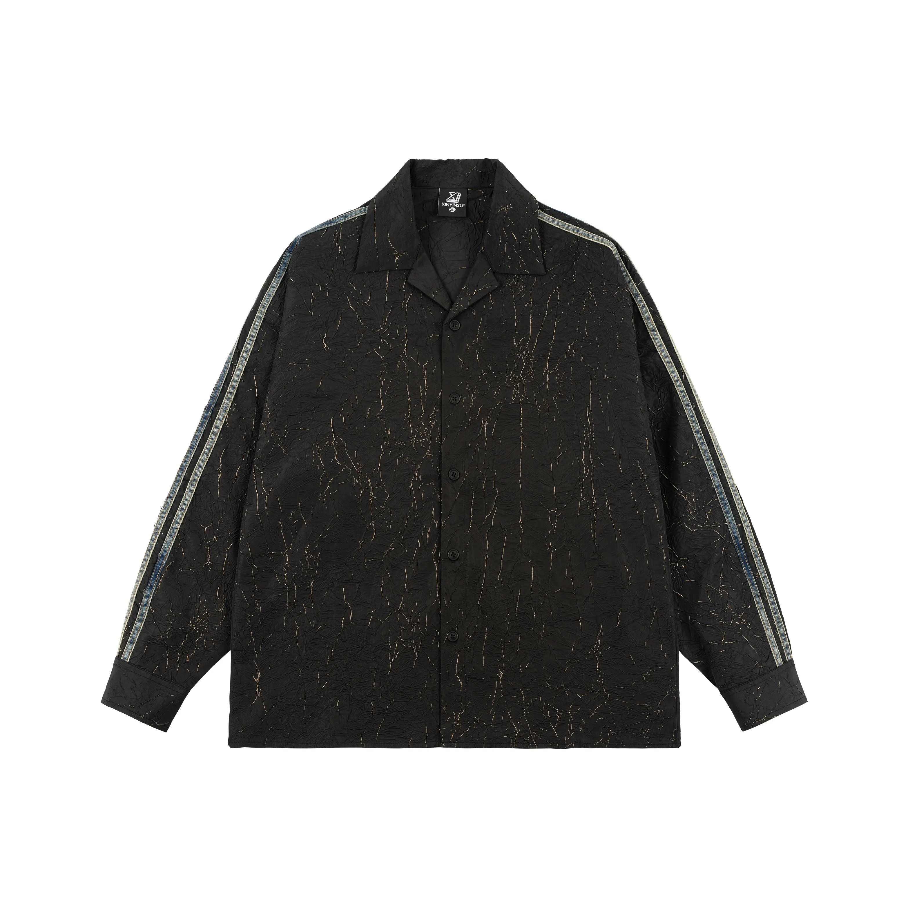XINYINSU 24FW Long Sleeved Shirts Unisex Black