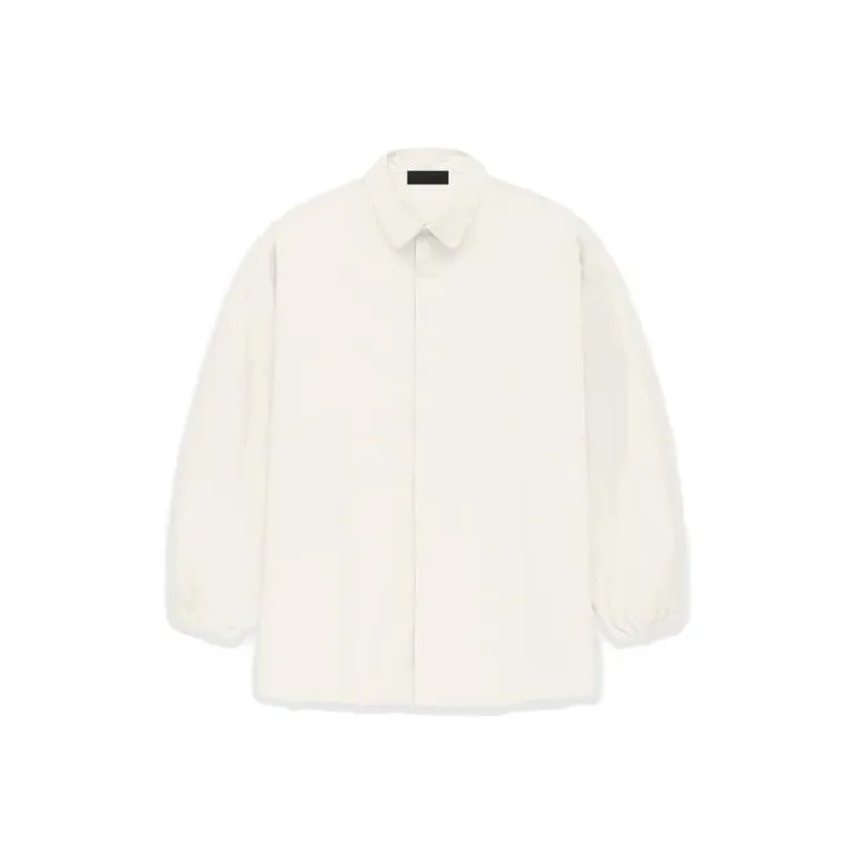 Fear Of God Essentials Long-sleeve Cotton-blend Shirt