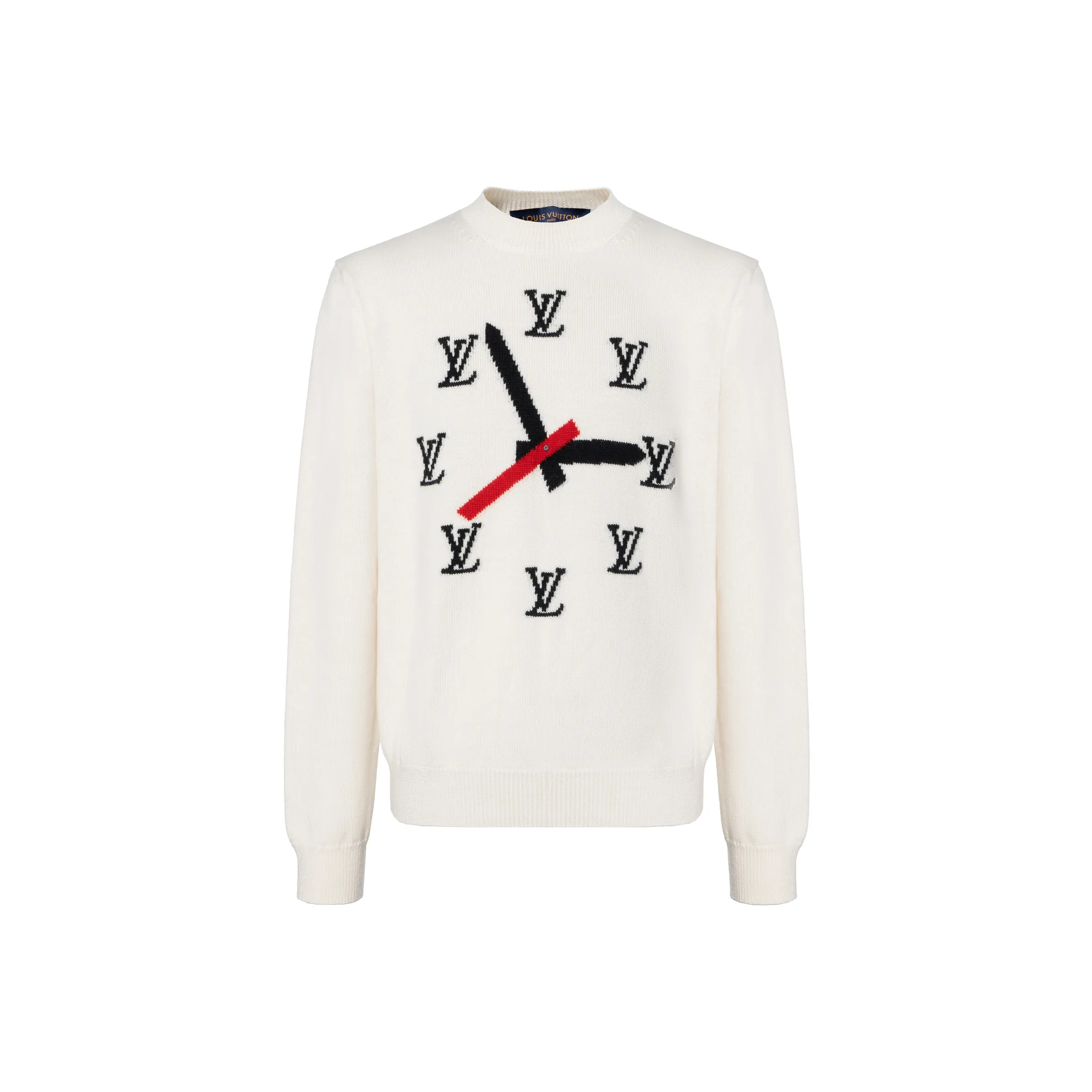 LOUIS VUITTON Intarsia Clock Sweater