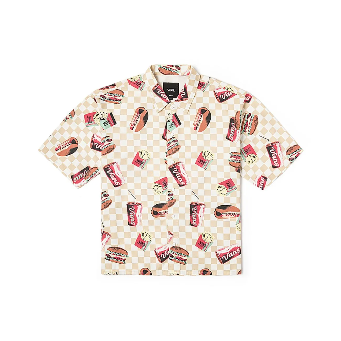 Vans Off The Wall Рубашка Мужская Многоцветная