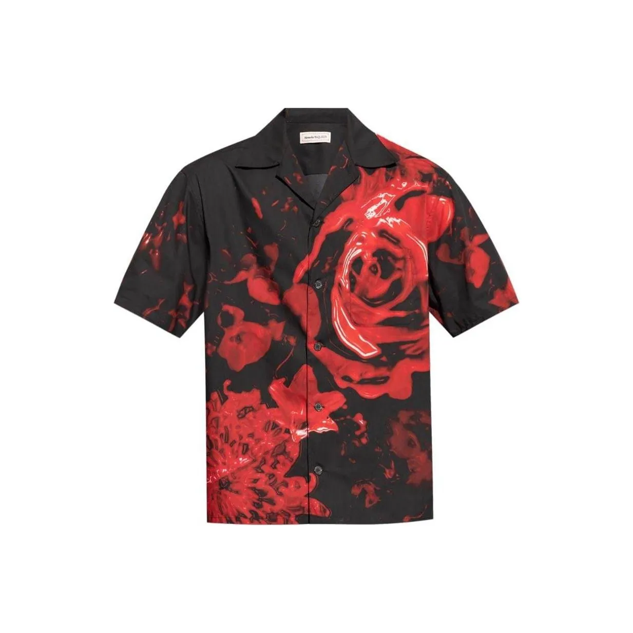 Alexander McQueen Floral Printed Hawaiian Shirt
