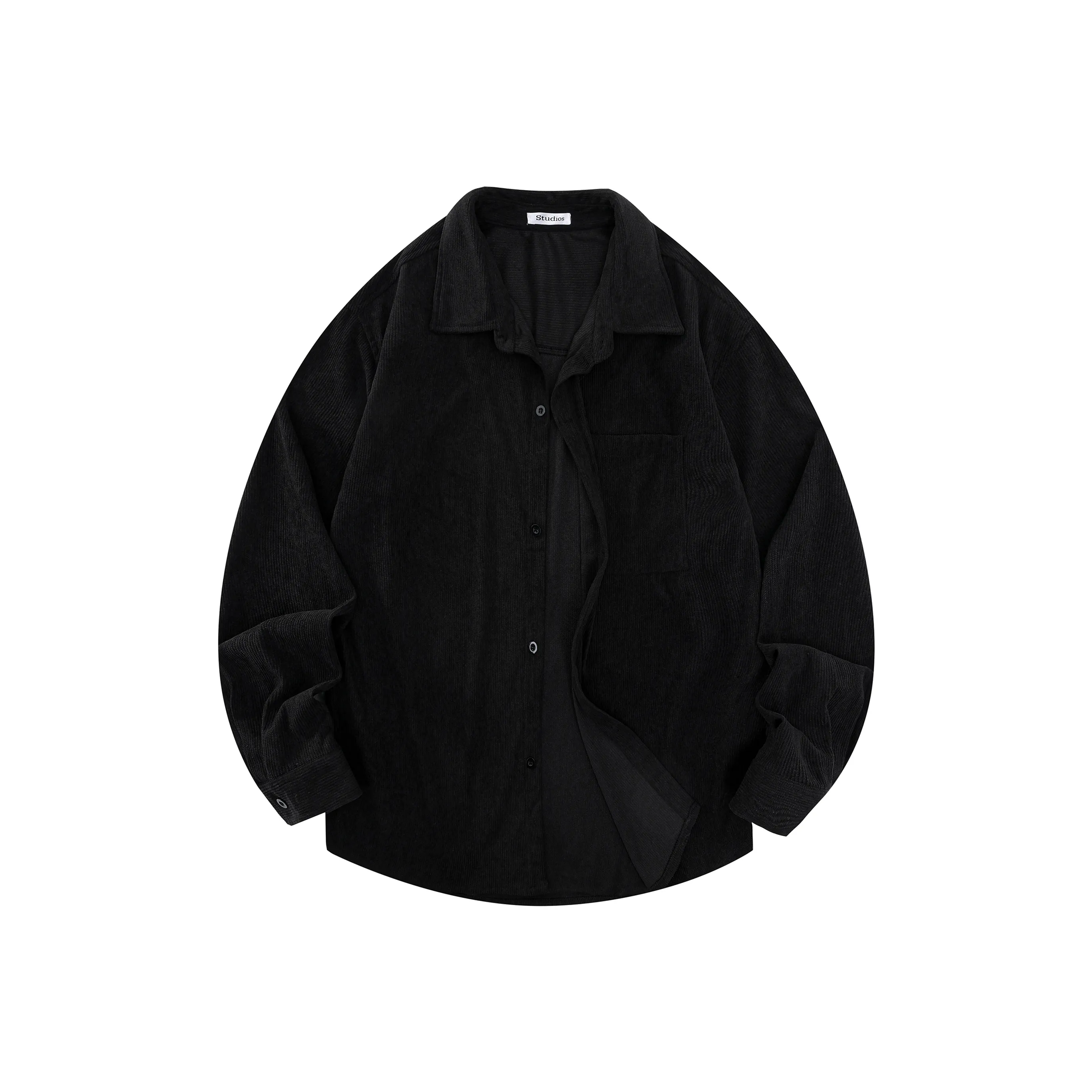 P8H9 Черная унисекс рубашка