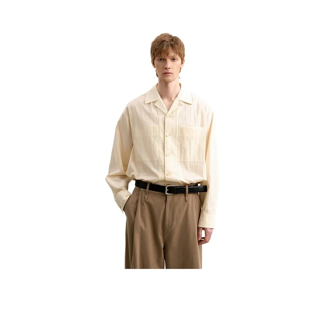 WHITT EPURE Рубашка с кубинским воротником Мужская