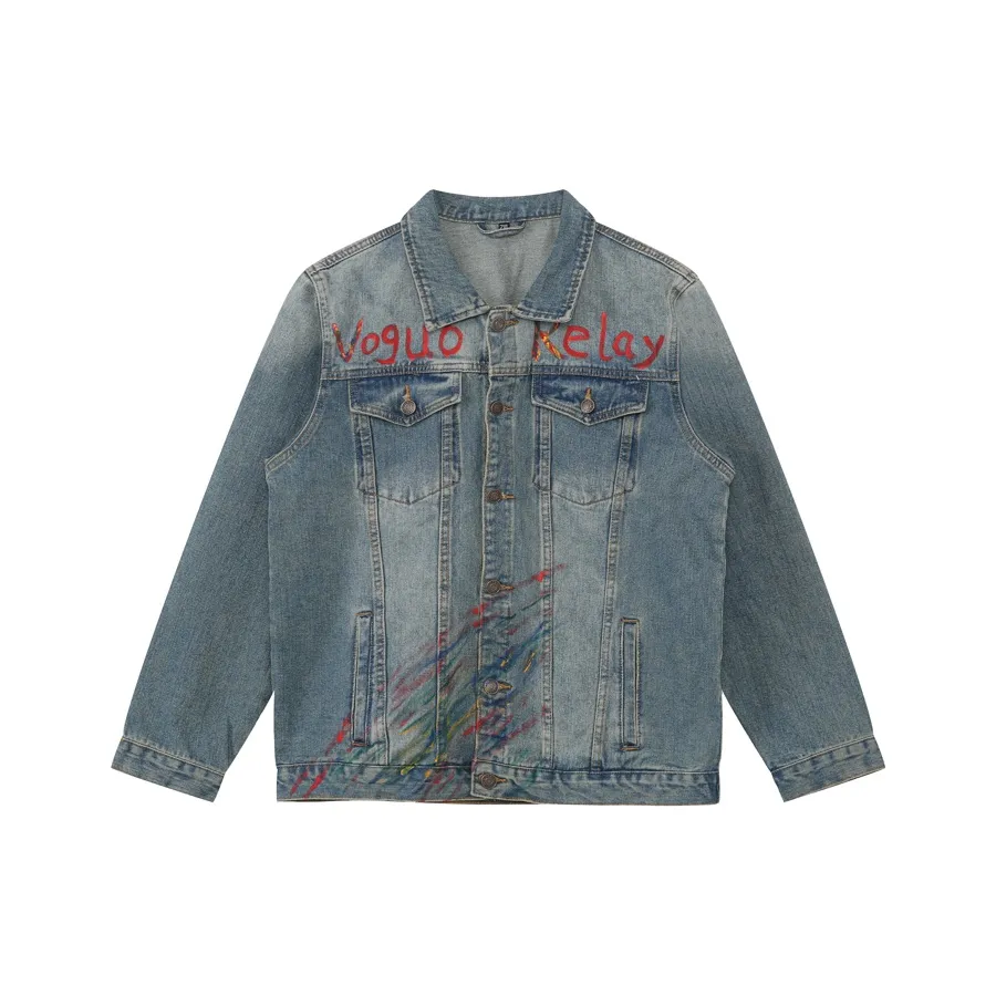 Voguo Relay Denim Jacket Unisex Blue Вогуа Релей Деним Куртка Унисекс Синий