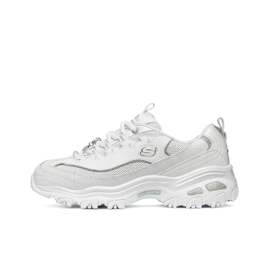 Skechers D Lites 1.0 White/Silver Women's