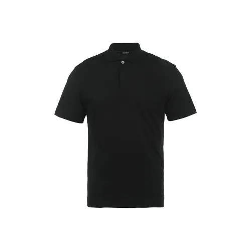 Ermenegildo Zegna Черное Мужское Поло