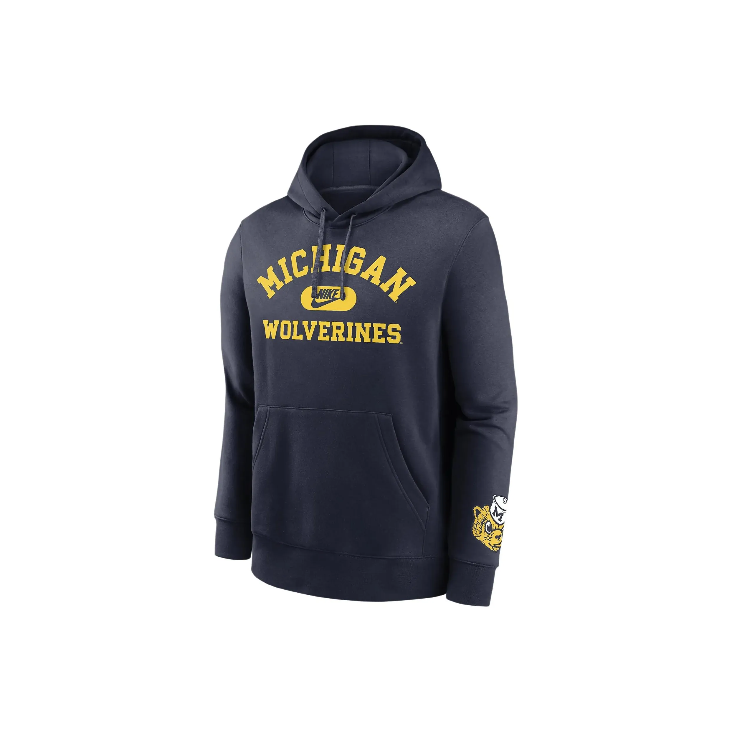 Nike Michigan Wolverines Legacy Club Foundational Men's Nike College Pullover Hoodie