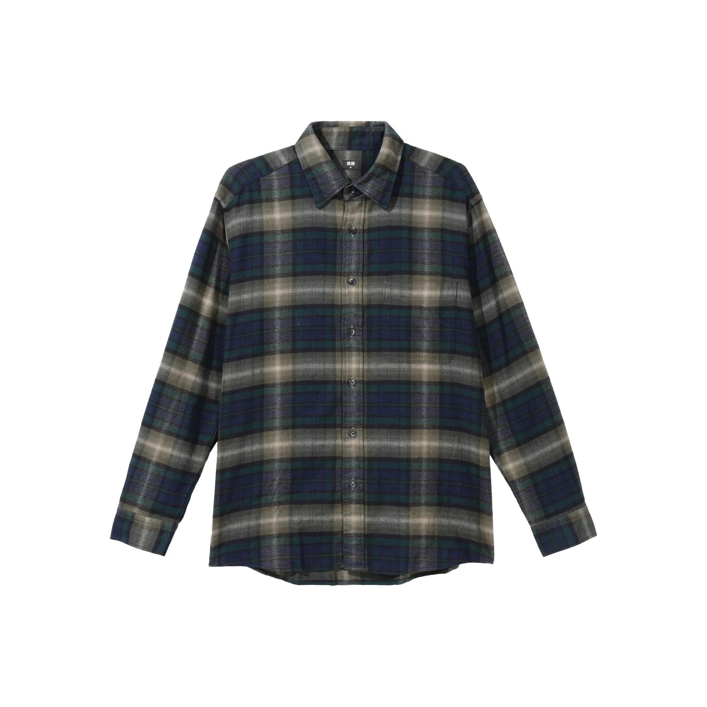 UNIQLO Темно-зеленые мужские рубашки