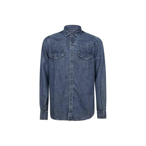 ORIGINAL VINTAGE STYLE Blue Мужские Рубашки