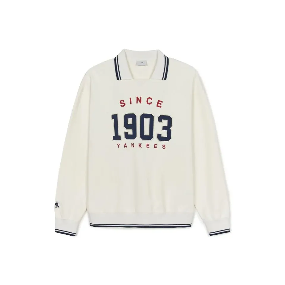 MLB New York Yankees Sweatshirt Unisex Cream