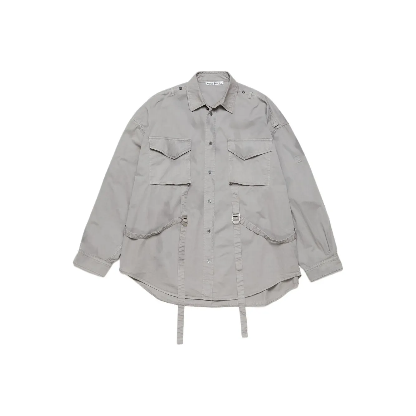 Acne Studios Buckle Detailed Collared Shirt
