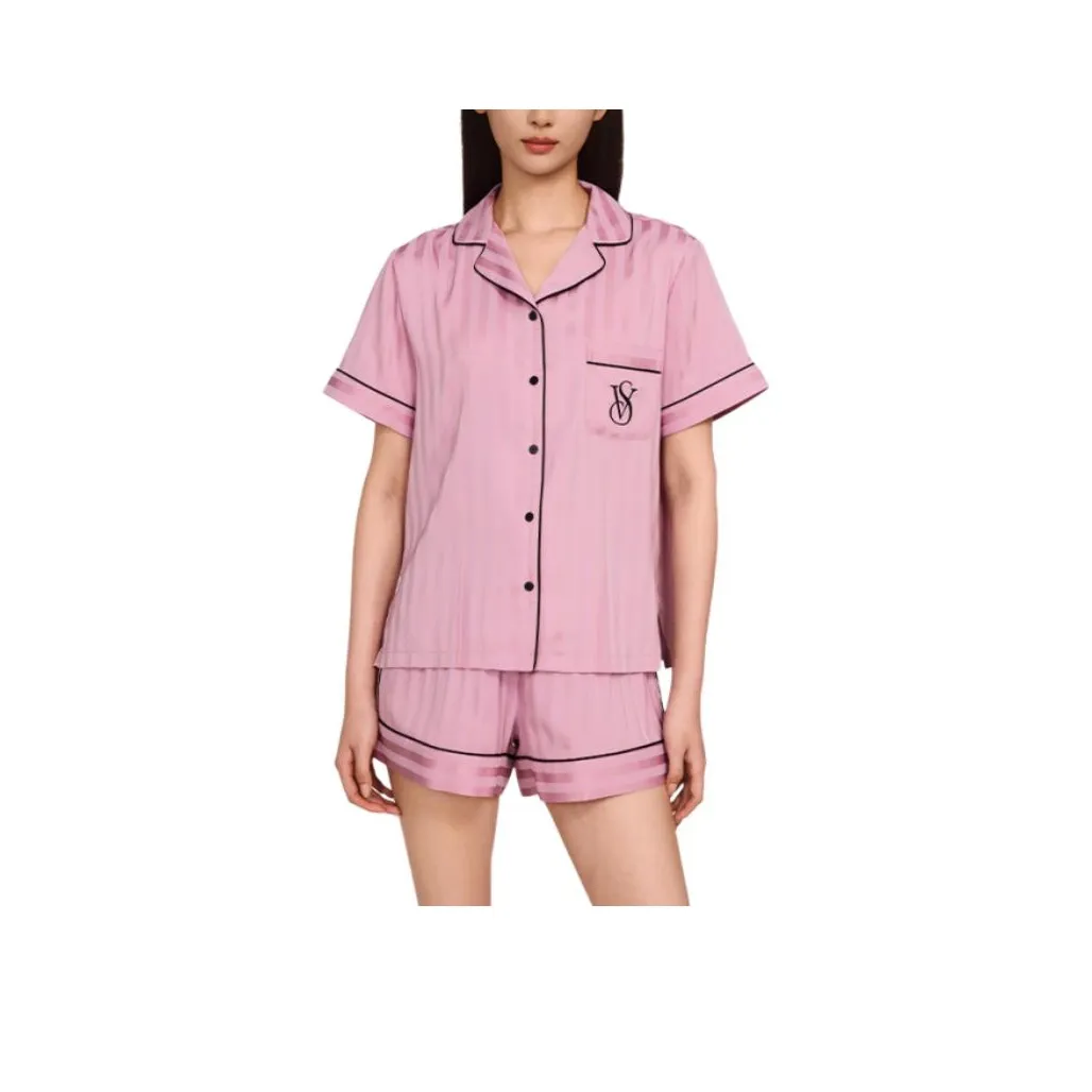 Victoria's Secret Pajama Комплект Женский Розовый Фиолетовый