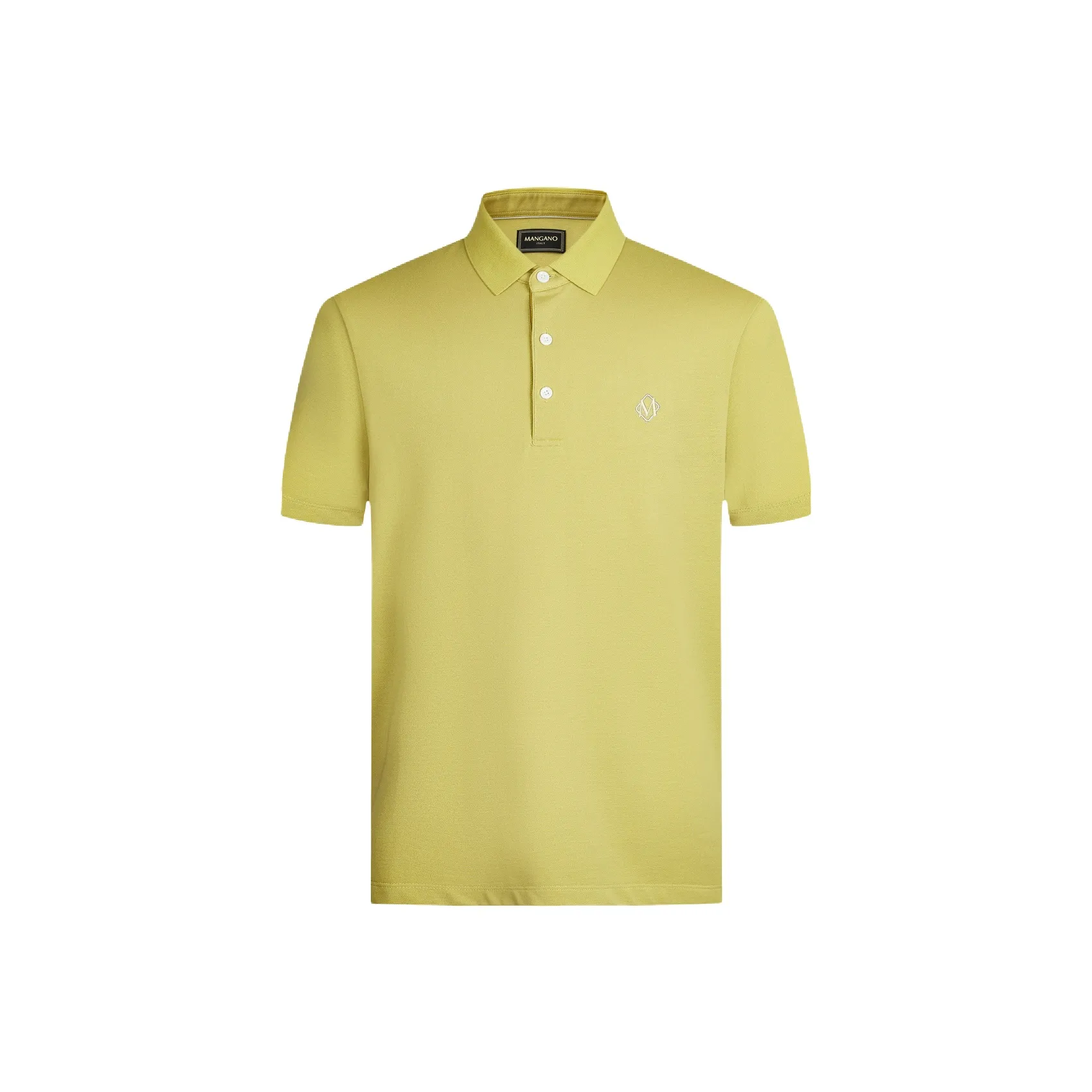 MANGANO Поло Мужское Зеленый Желтый