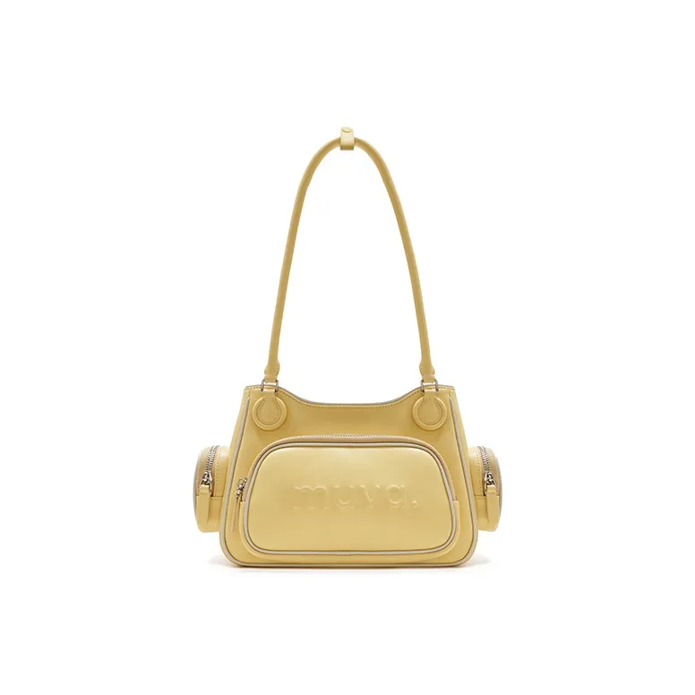 MUVA Cow Leather Shoulder Bag Large Size Women's Multicolor