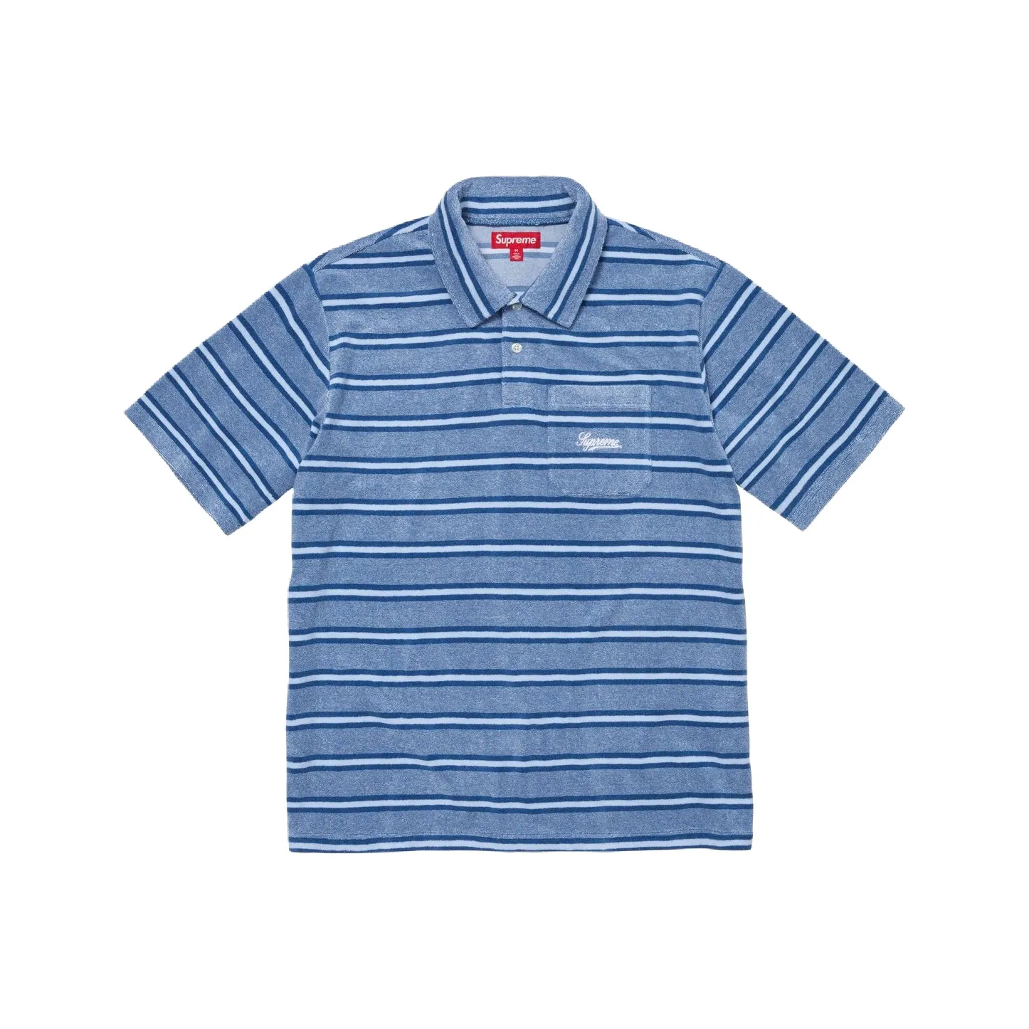 Supreme SS24 WEEK14 Stripe Махровый S S Поло Унисекс