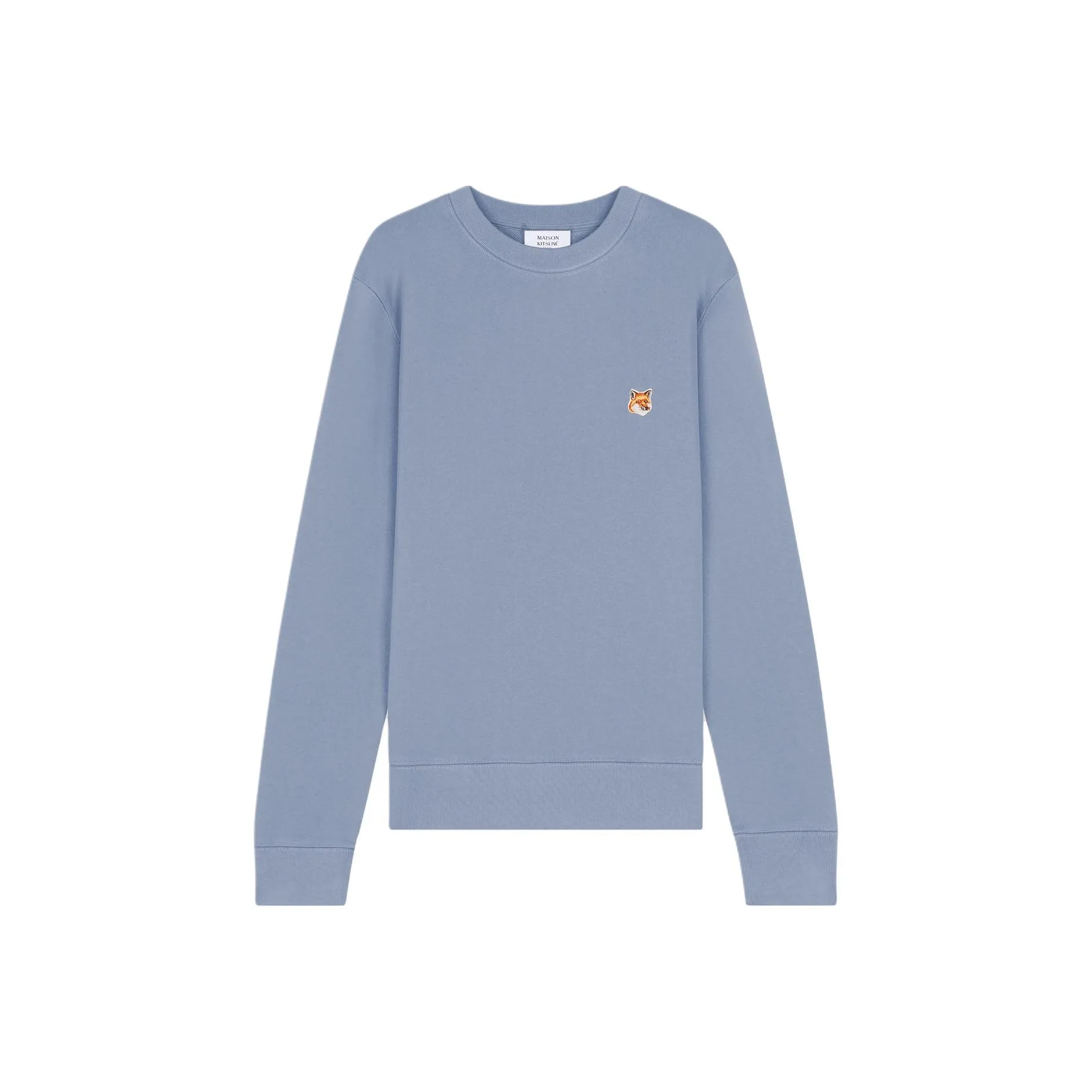 Maison Kitsune Fox Head Patch Crewneck Sweatshirt