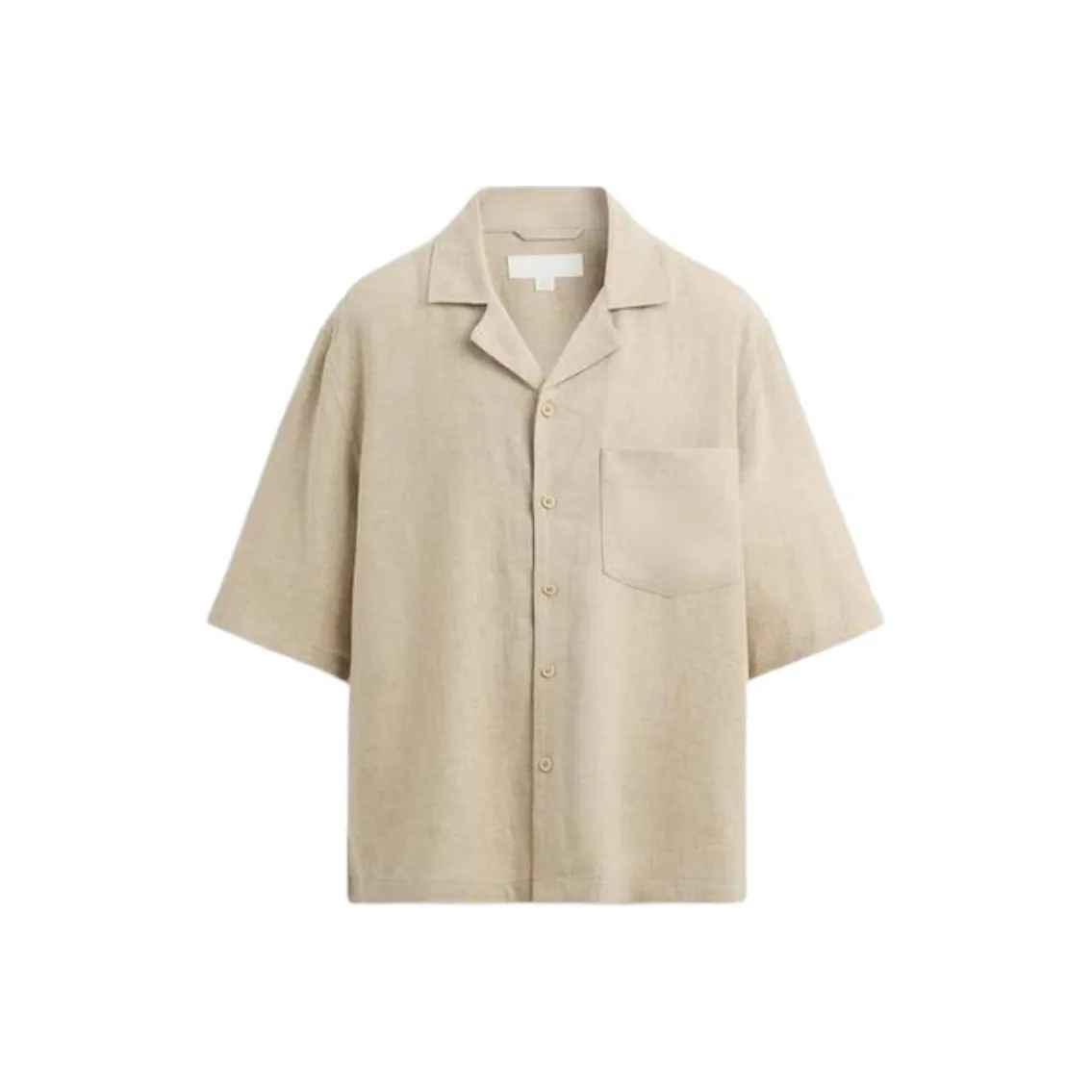 ZARA Light Beige Men's Shirts ZARA Светло-бежевые Мужские Рубашки