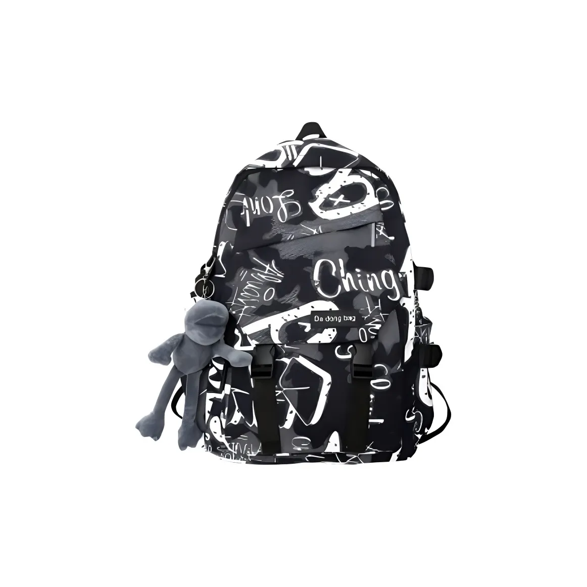 BRABOSTON Nylon Backpack Unisex Gray/Black/Blue