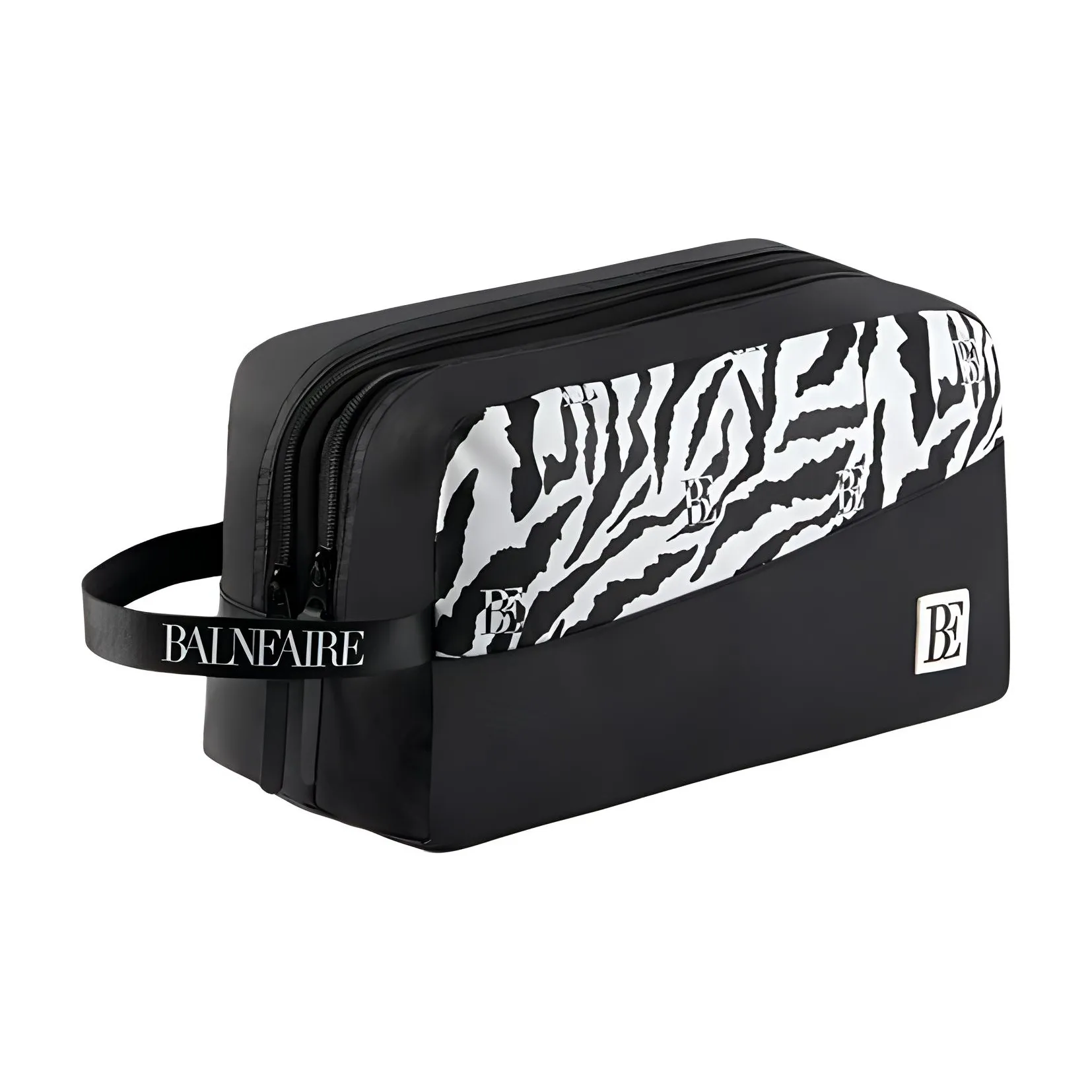 BALNEAIRE Нейлоновая плавательная сумка унисекс с черно-белым зебровым принтом