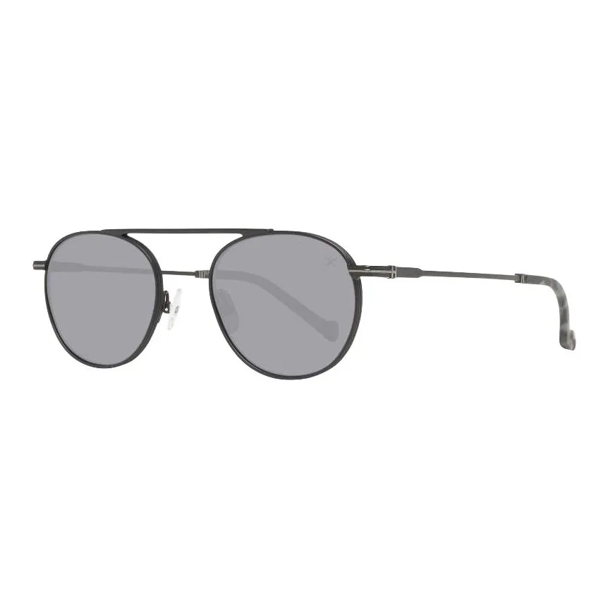 HACKETT LONDON Metal Round Sunglasses Men's Black