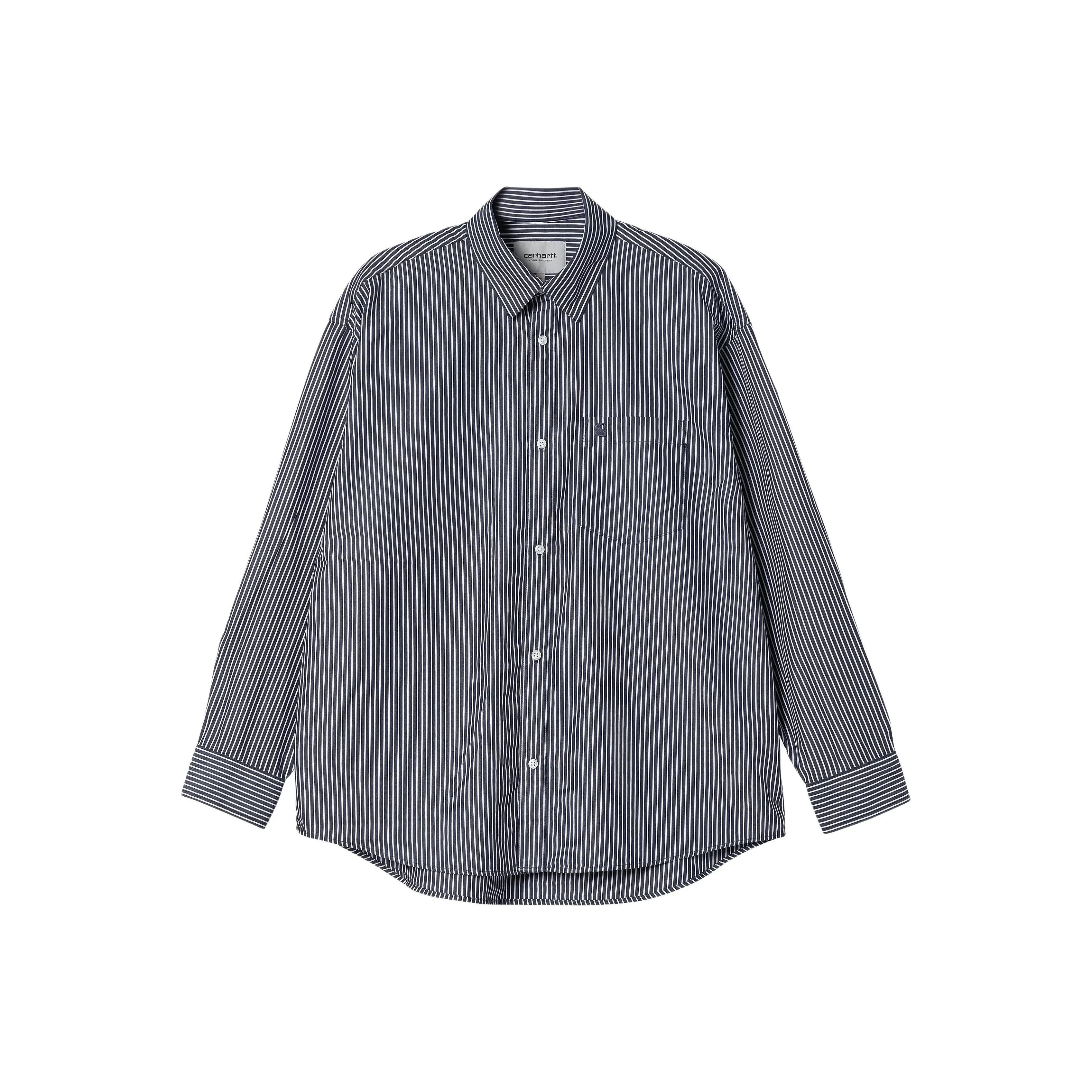Carhartt WIP Blue Men's Shirts Кархарт WIP Синий Мужские Рубашки
