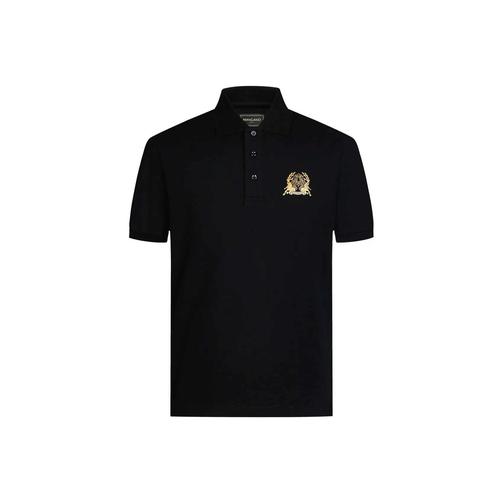 MANGANO St. Mark's Flying Lion Series Polo Shirt Men's Black