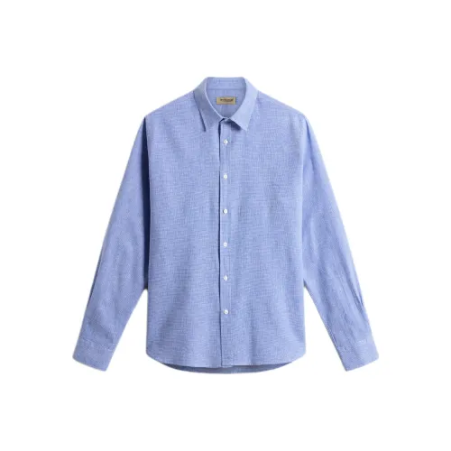WOOLRICH Синие Мужские Рубашки