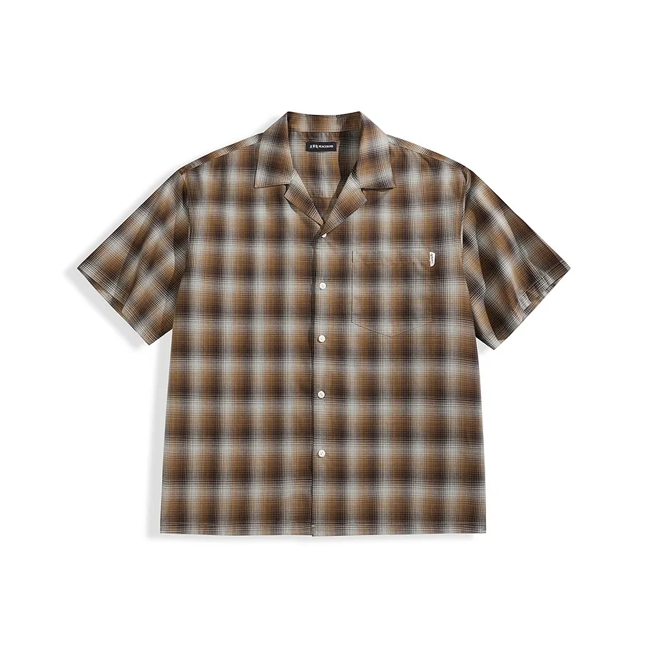 PEACEBIRD MEN Рубашка Мужская Светло-Коричневая 1