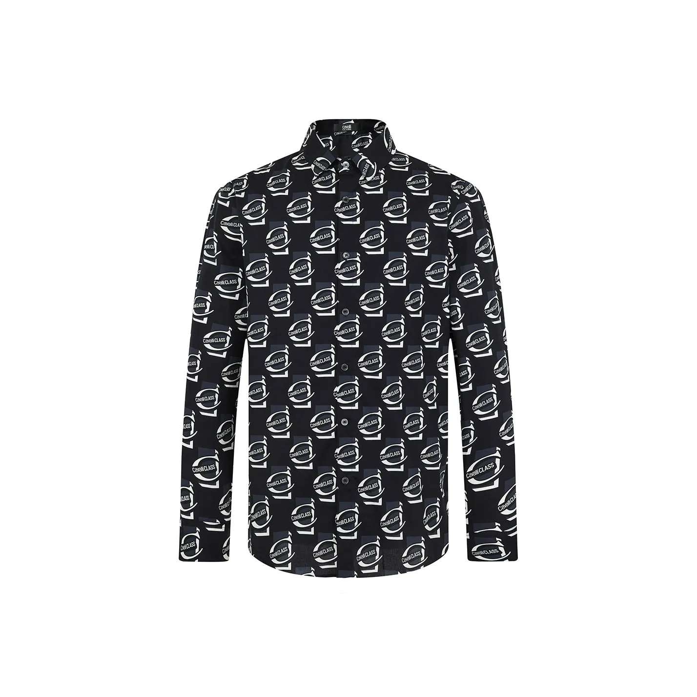 Cavalli Class Рубашка Мужская Черная
