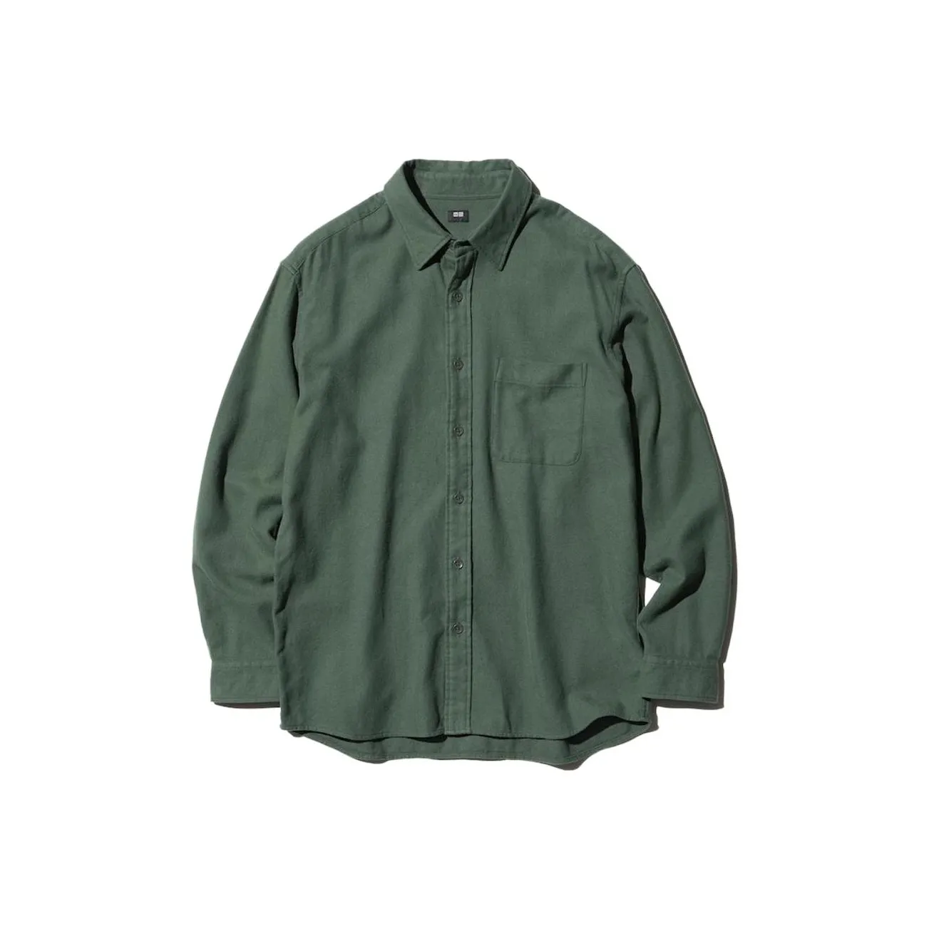 UNIQLO Темно-оливковые мужские рубашки