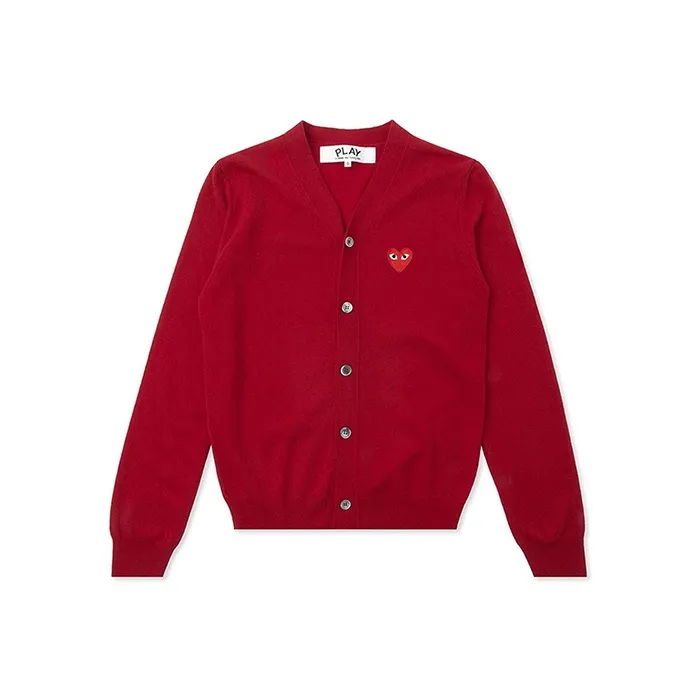 CDG Play Sweaters Men Red