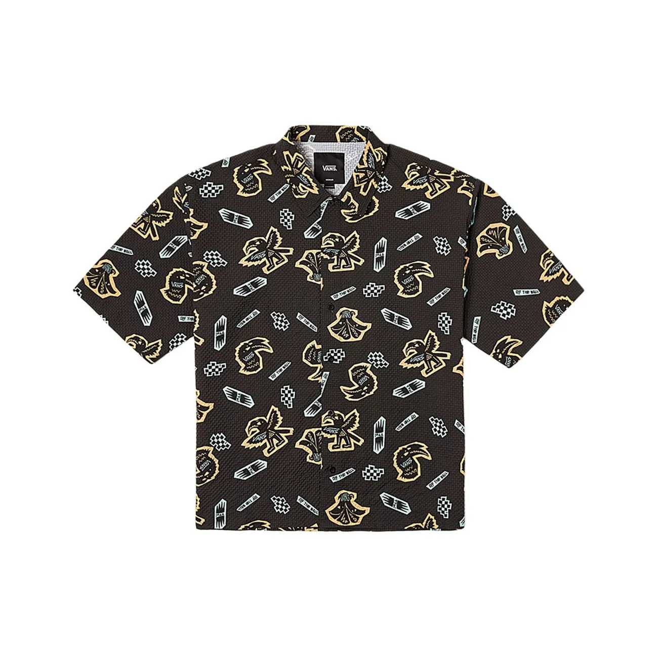 Vans Off The Wall Рубашка Мужская Черная