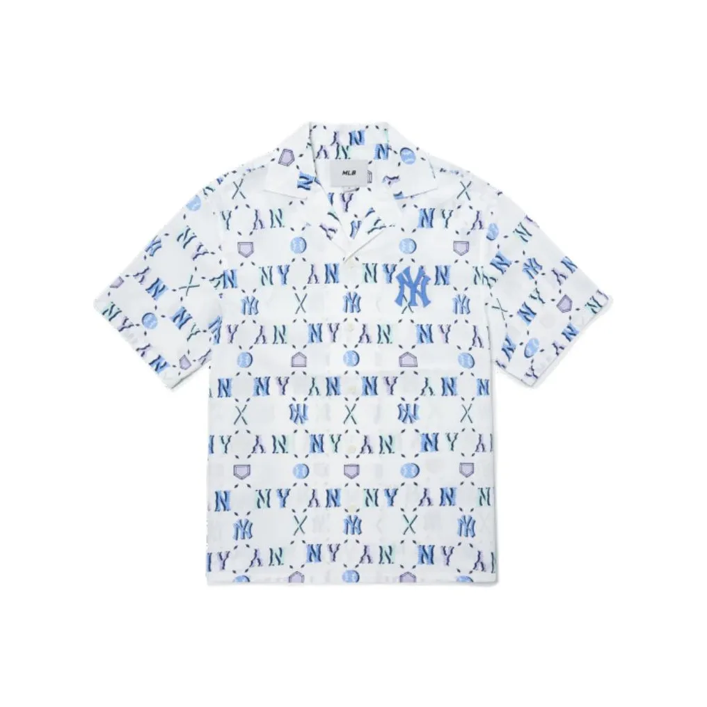 Mlb Base Logo Белая Мужская Рубашка