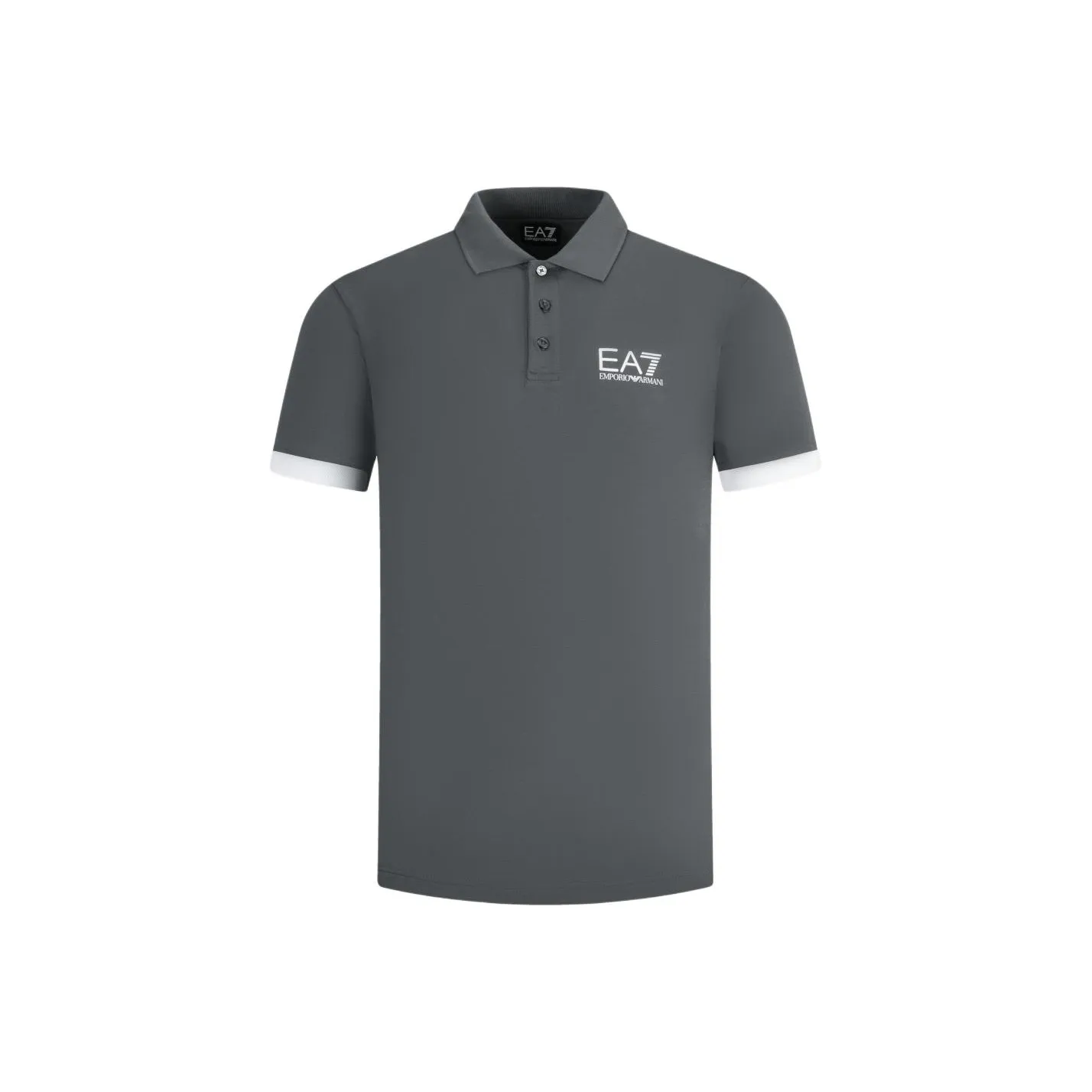 EMPORIO ARMANI EA7 SS24 Polo Shirt Men's Gray