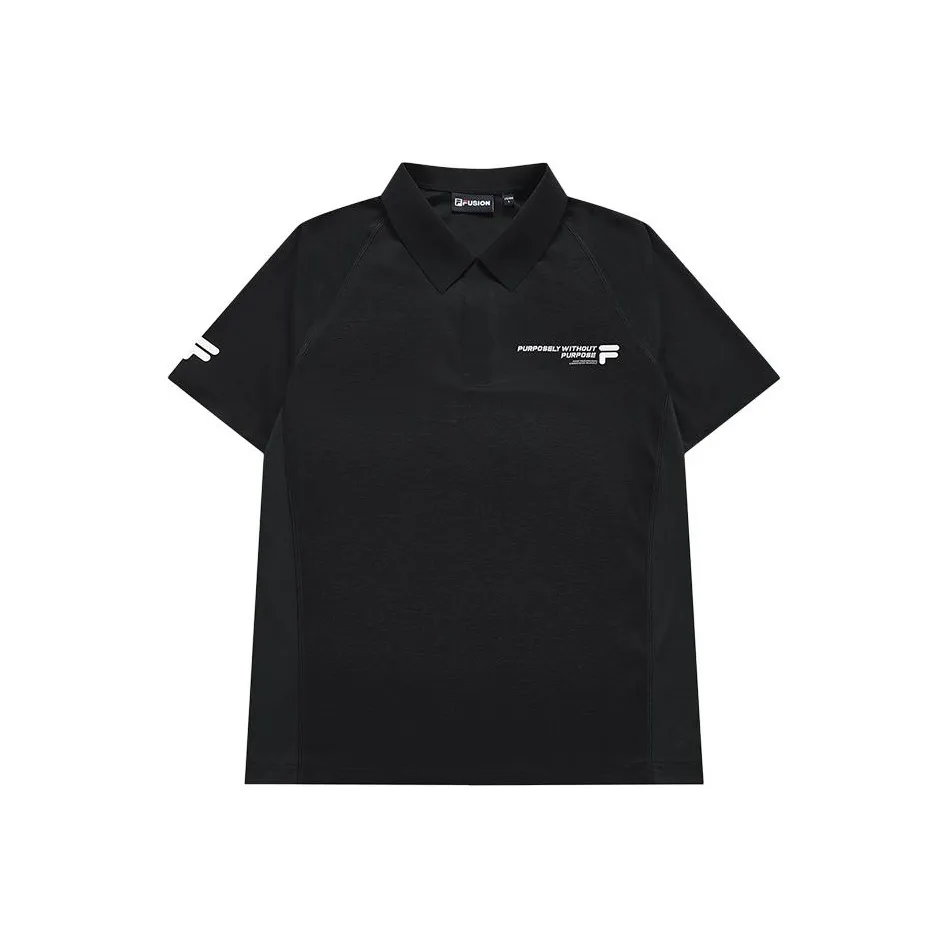 FILA FUSION URBAN TECH Поло Мужское Темно-Черное