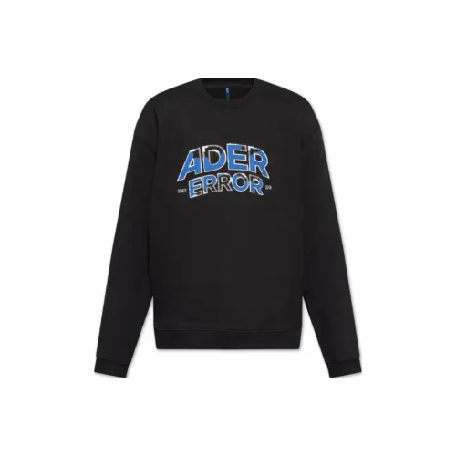 ADER ERROR Черный Унисекс Свитшоты