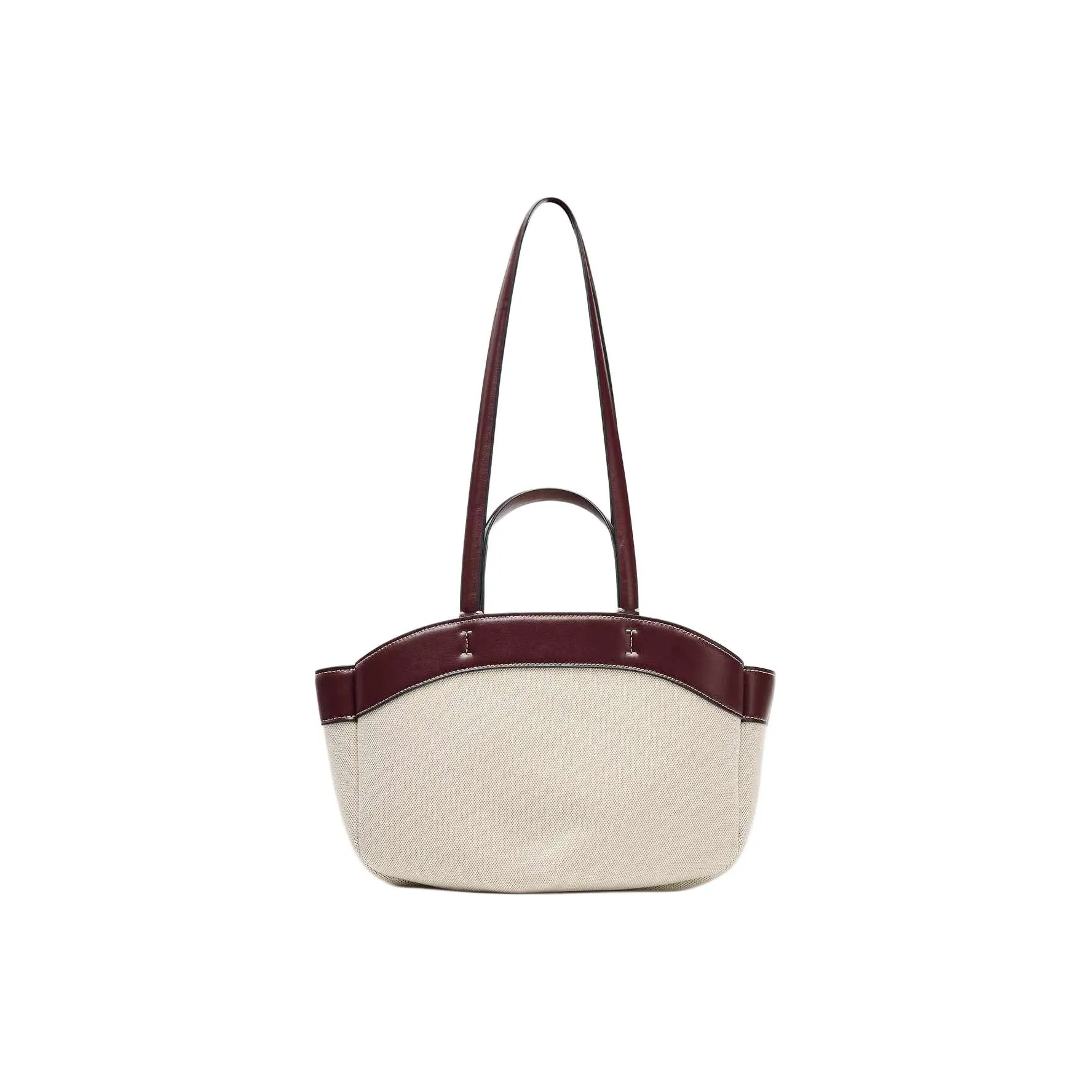 ZARA Cotton Tote Bag, Shopping Bag, Handbag Medium Size Women's Raw White