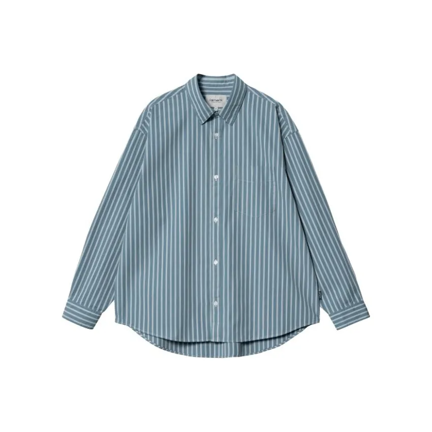 Carhartt WIP Blue Men's Shirts Кархарт WIP Синий Мужские Рубашки